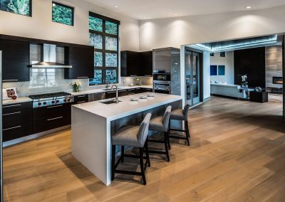 Ballenas, kitchen and living room